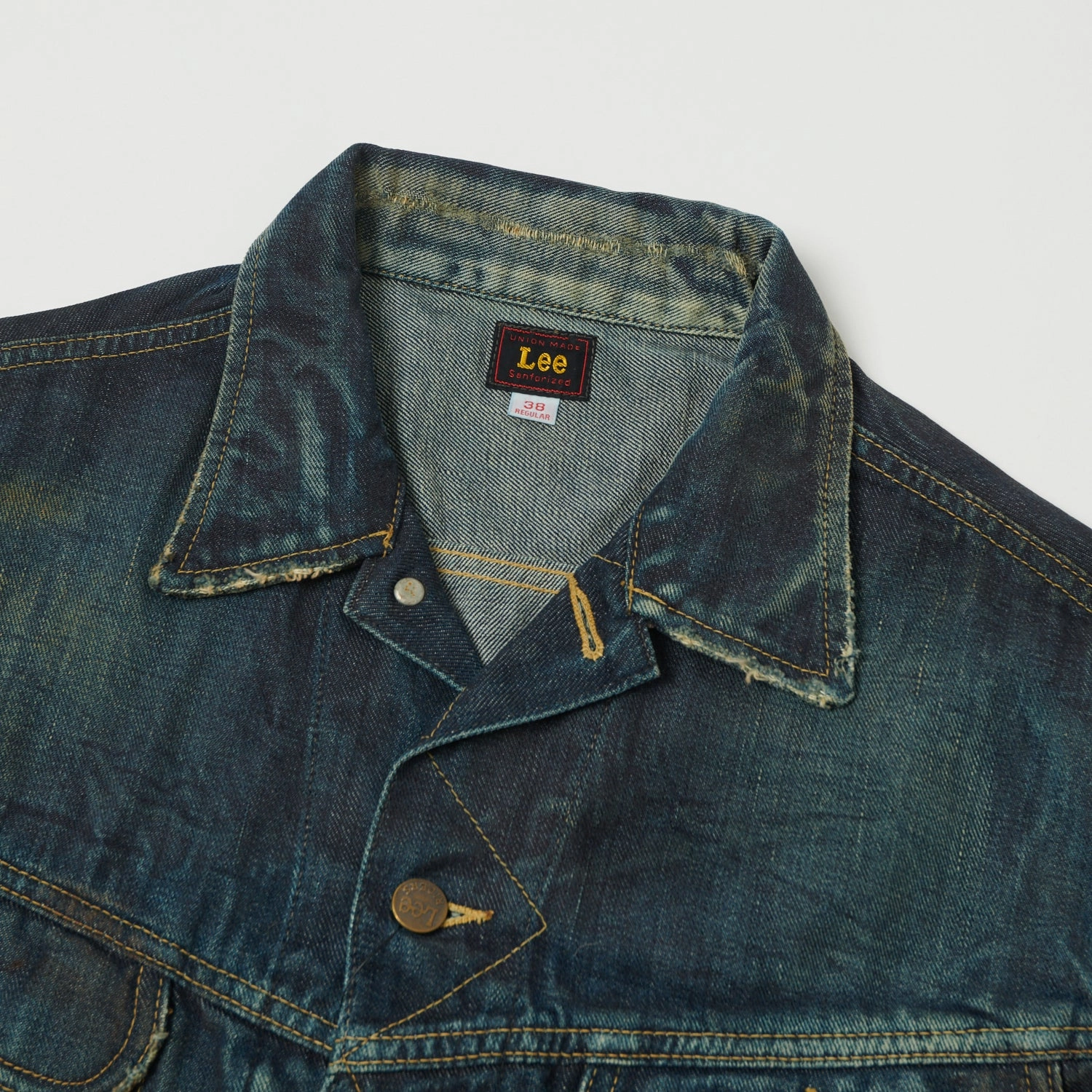 Cool Tone Lee Archives 1946 'Riders' 101J Denim Jacket - Heavy Wash