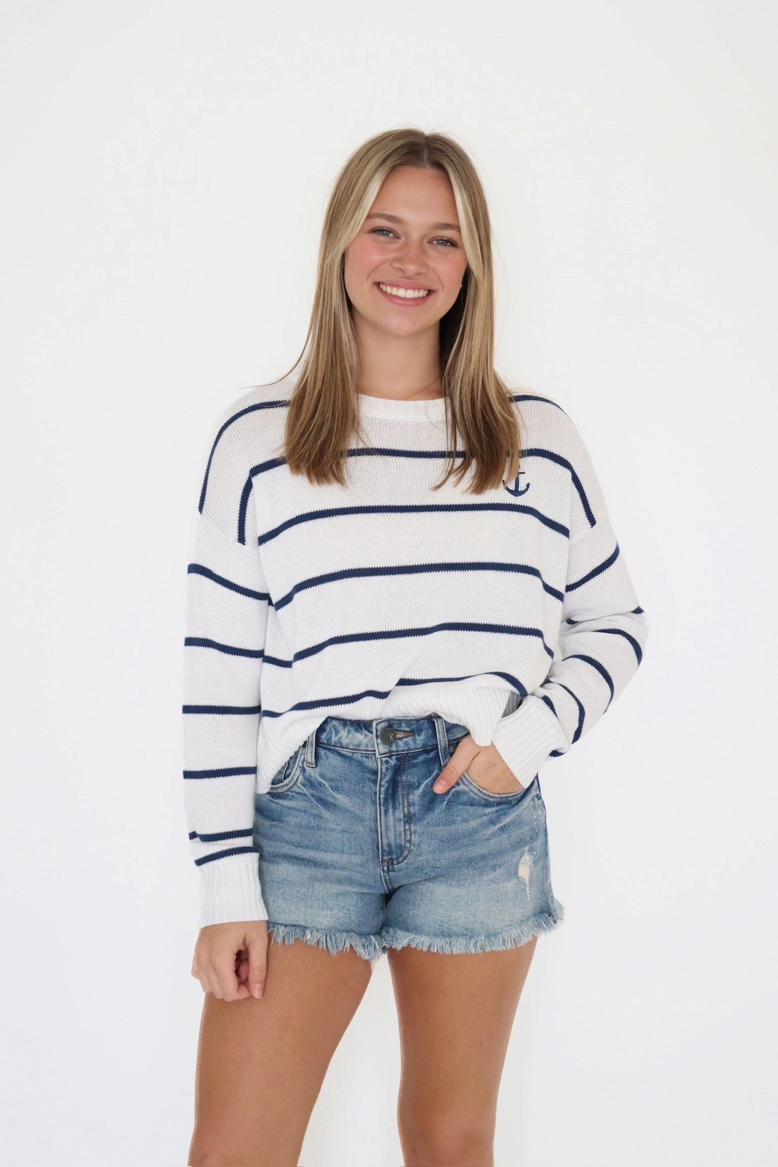 AntiBacterial Coating Anchors Away Sweater (FINAL SALE)