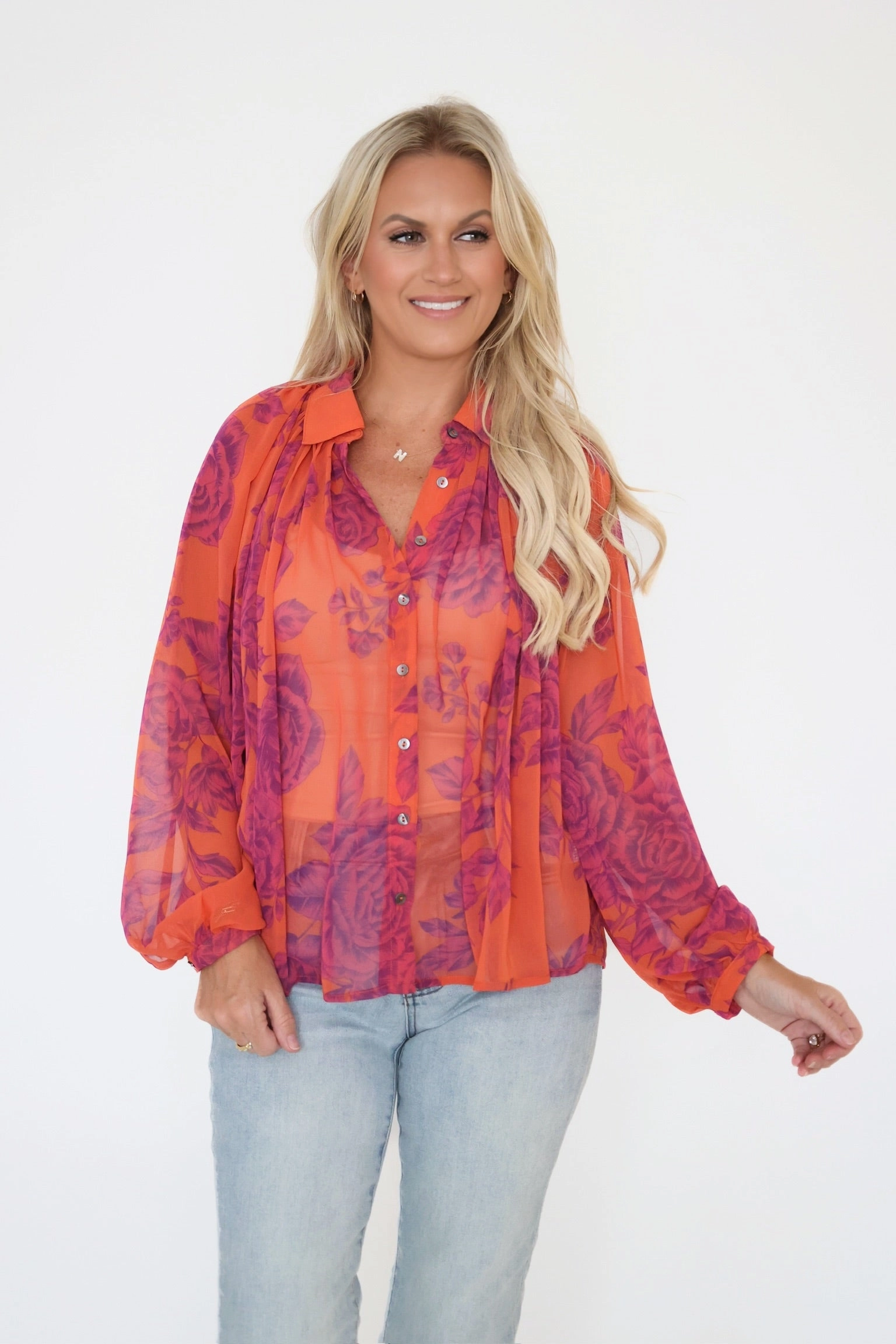 VentilatedArmholes SelfFabric Binding Kira Blouse