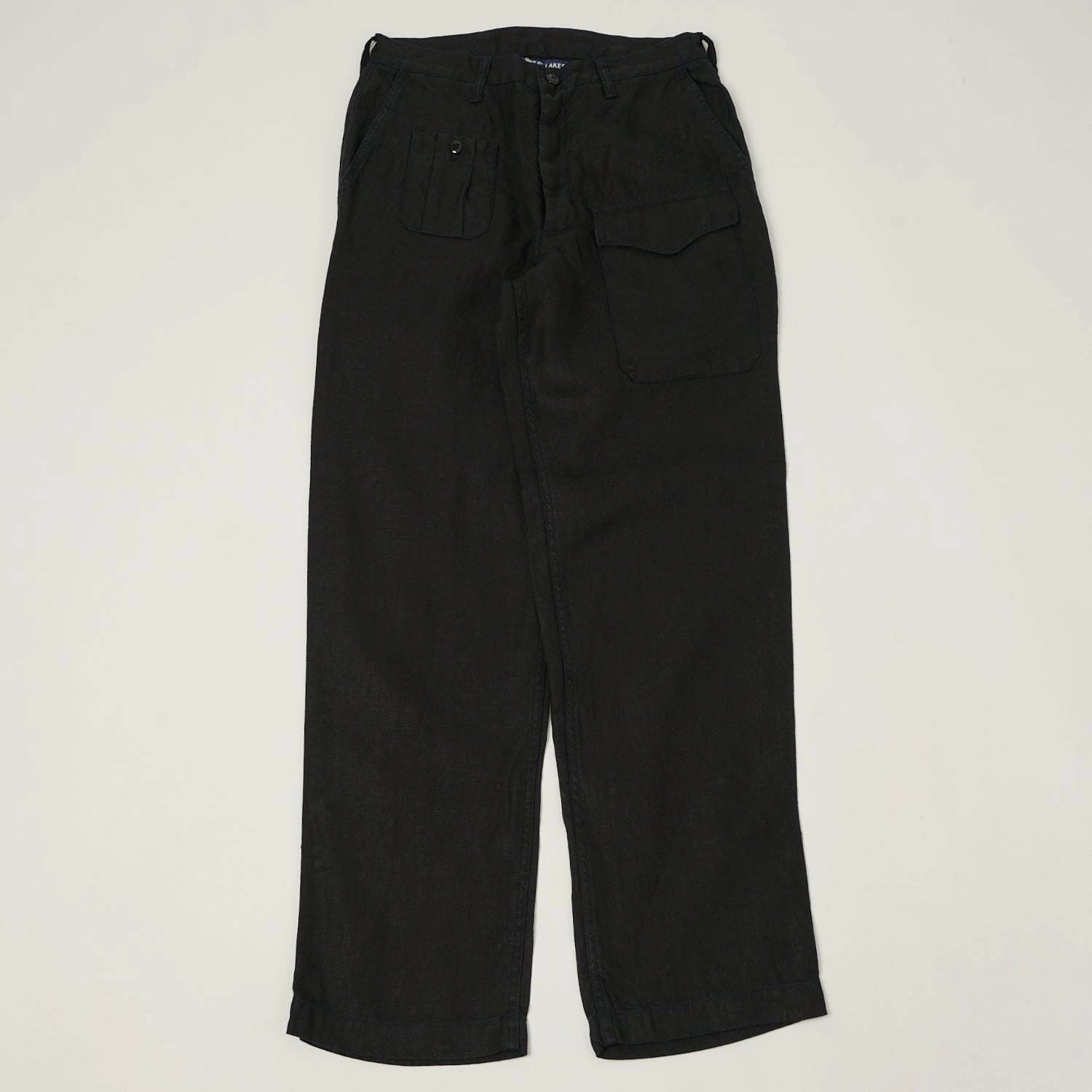 Freewheelers & Co Great Lakes 'Wildlife Observer' Trousers - Black Frayed hem