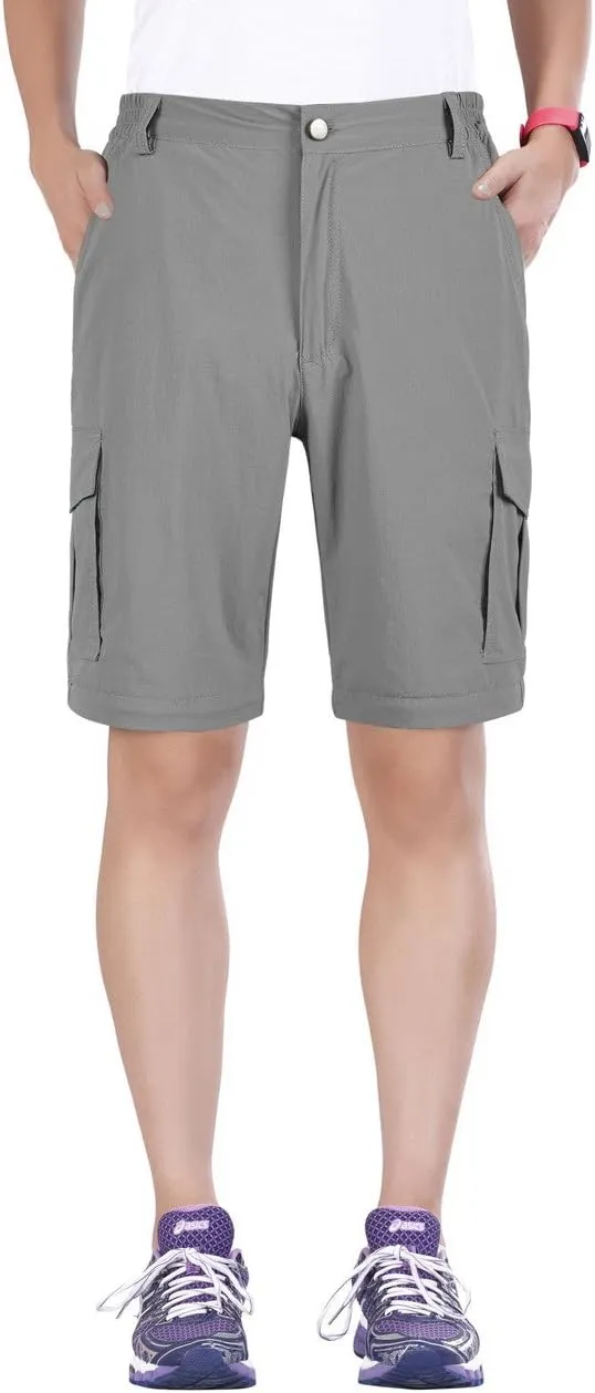 Nonwe Women's Outdoor Water-Resistant Quick Dry Convertible Cargo Pants