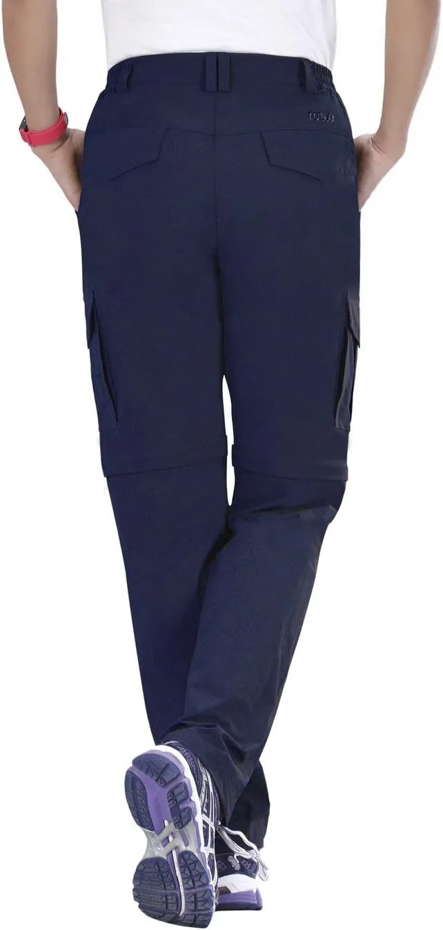 Nonwe Women's Outdoor Water-Resistant Quick Dry Convertible Cargo Pants