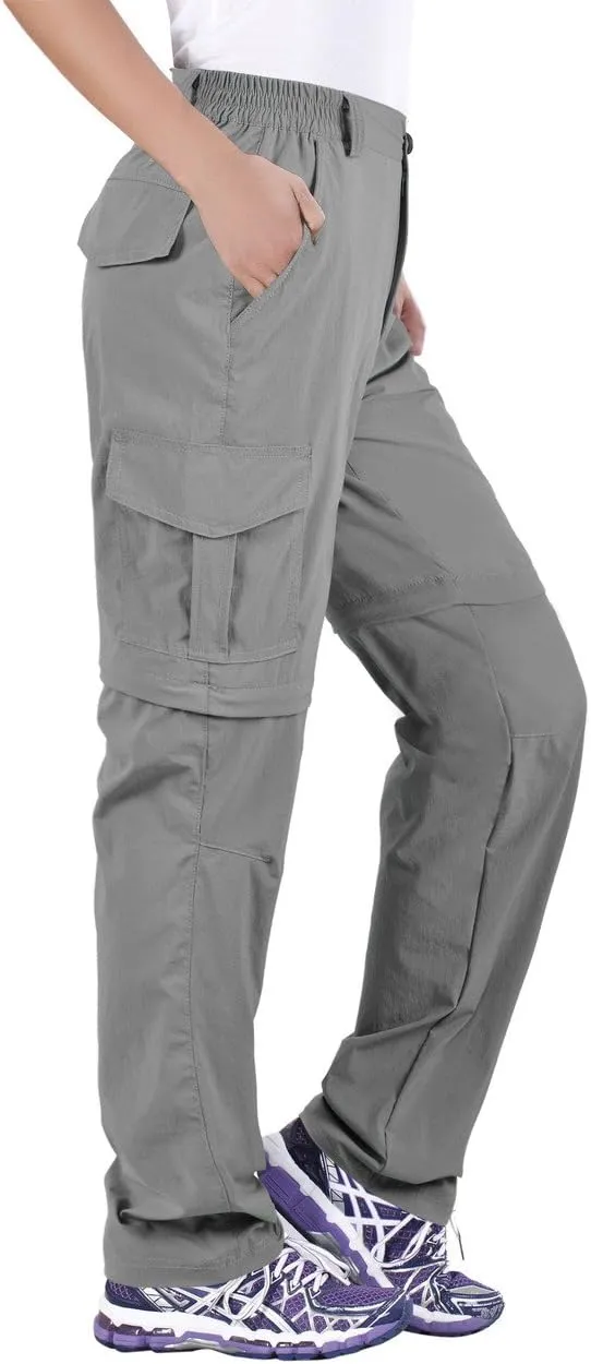 Nonwe Women's Outdoor Water-Resistant Quick Dry Convertible Cargo Pants