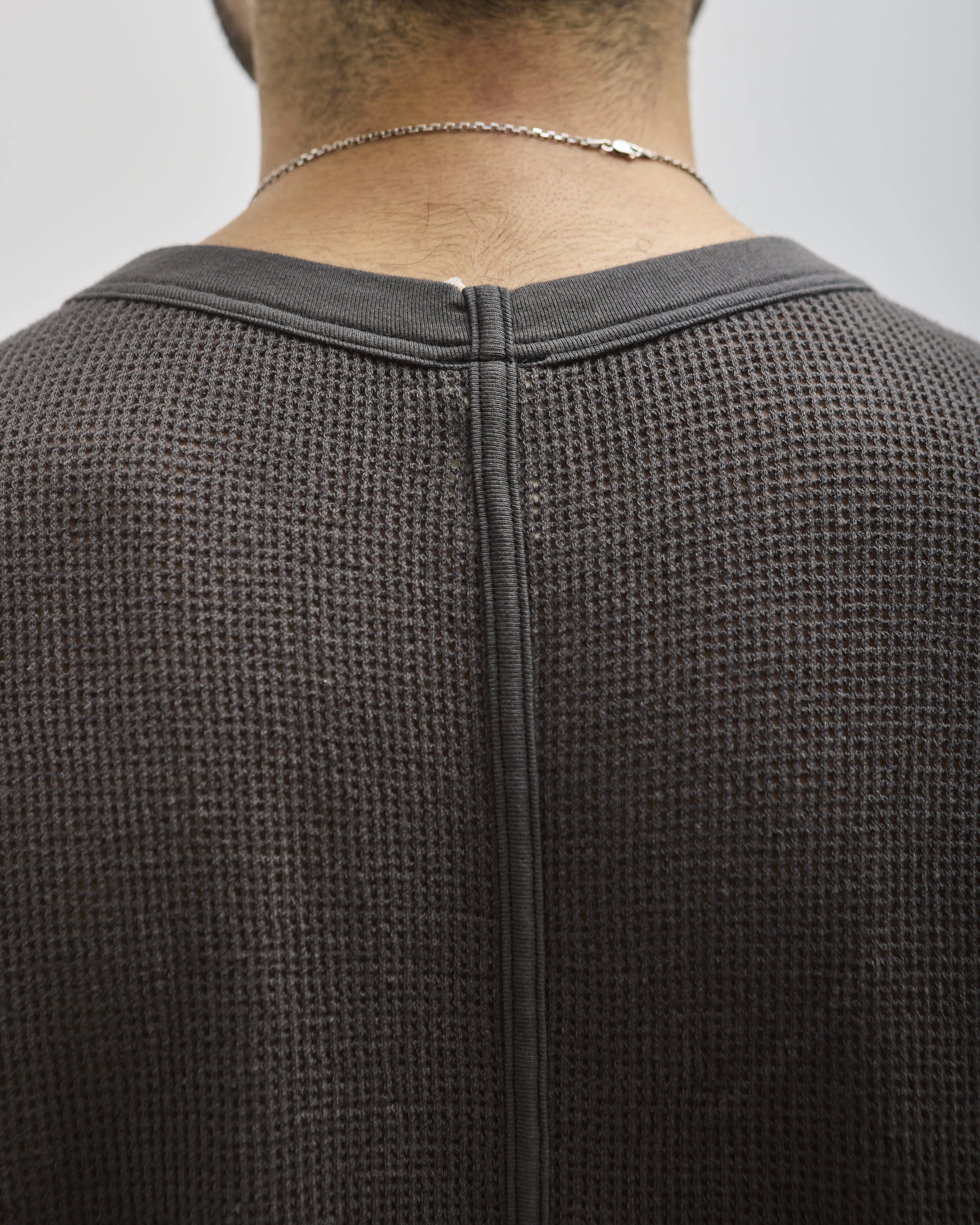 O-Project Sleeveless Tee, Off Black Mesh