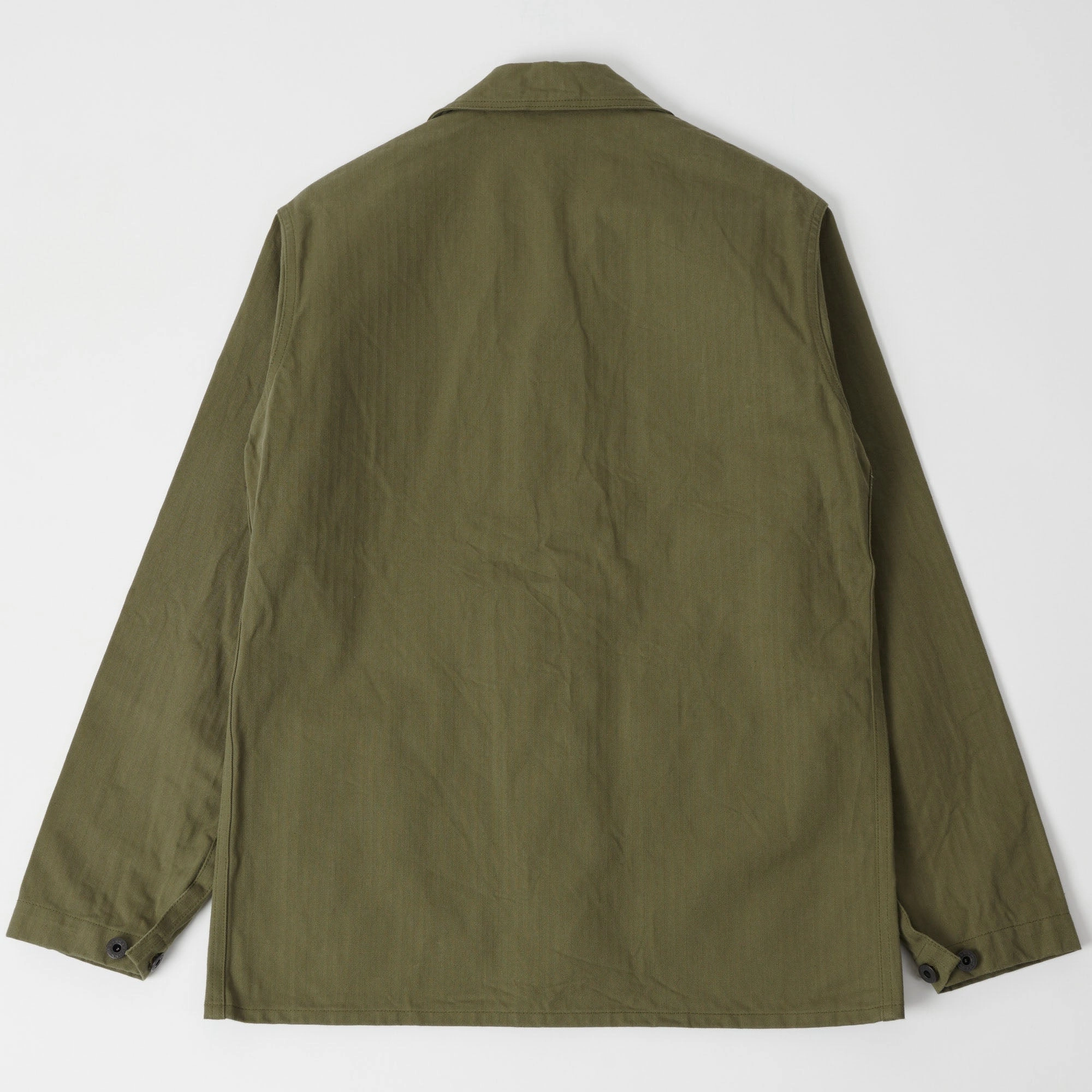Buzz Rickson's U.S. Navy N-3 Utility Jacket - Olive Anti Pilling Technology Crisp Weather Fit