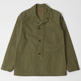 Buzz Rickson's U.S. Navy N-3 Utility Jacket - Olive Odor Resistant Tech Dry Weather Look