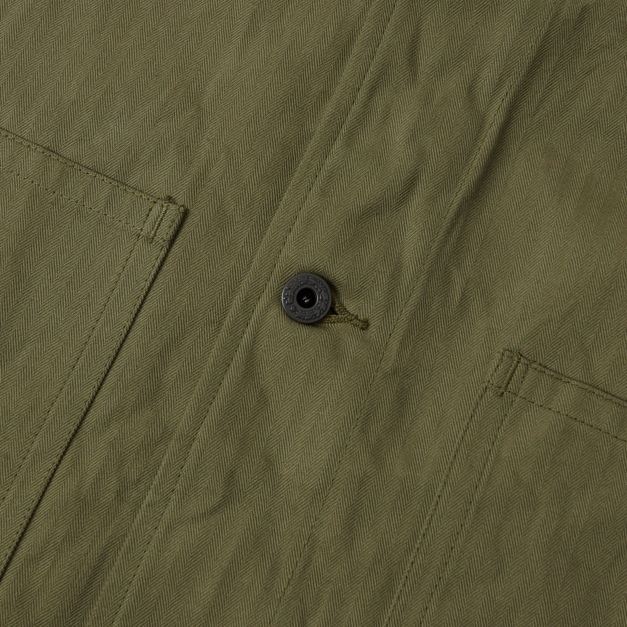 Noise Free Fabric Buzz Rickson's U.S. Navy N-3 Utility Jacket - Olive