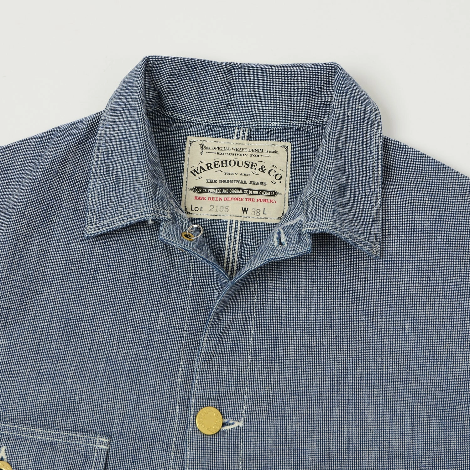 DurableStitching Warehouse & Co 2195 Pincheck Coverall - Indigo