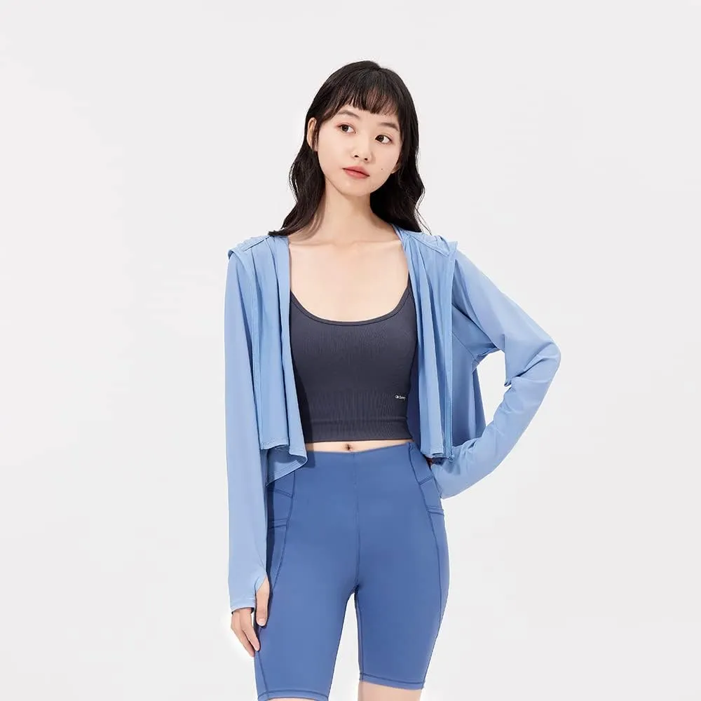 OHRAIN Cropped Sun Protection Jackets UPF50  Cooling Lightweight Breathable Summer Outdoor Tops SLC4M320T