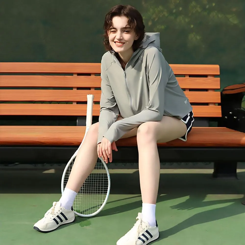 OHRAIN Cropped Sun Protection Jackets UPF50  Cooling Lightweight Breathable Summer Outdoor Tops SLC4M320T