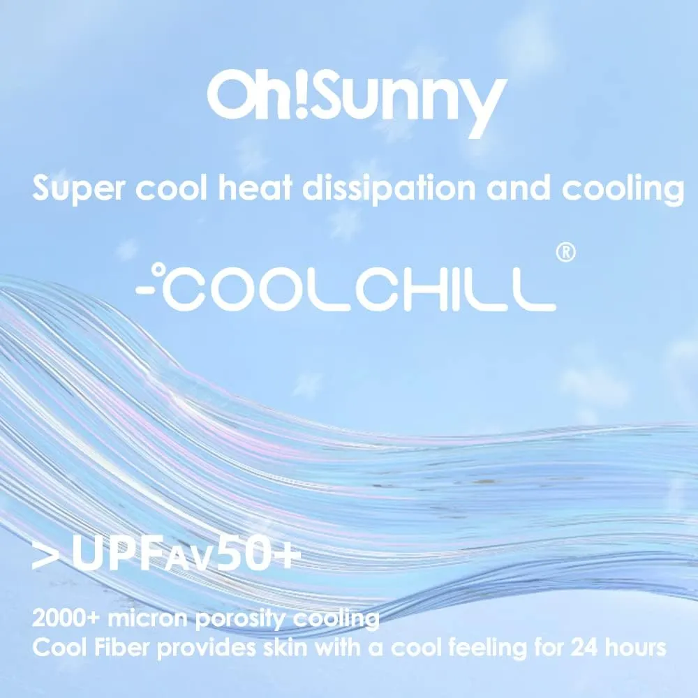 OHRAIN Cropped Sun Protection Jackets UPF50  Cooling Lightweight Breathable Summer Outdoor Tops SLC4M320T