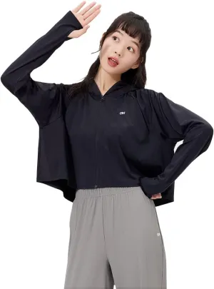 OHRAIN Cropped Sun Protection Jackets UPF50  Cooling Lightweight Breathable Summer Outdoor Tops SLC4M320T
