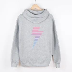 Ombre Lightning Bolt Hooded Sweatshirt