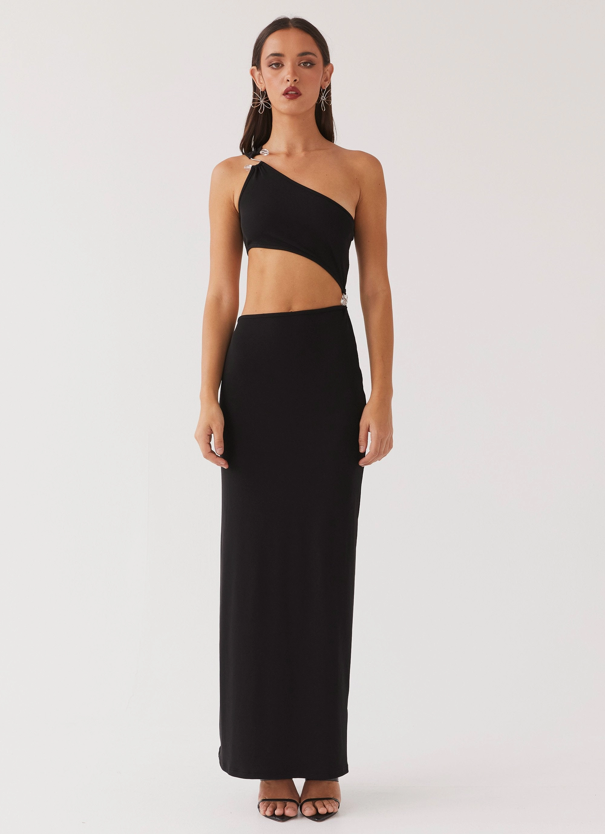 Refined Aesthetic On The Moon Maxi Dress - Black