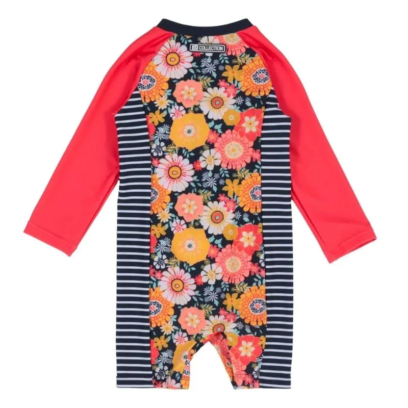 One-Piece Long Sleeve Rashguard Swimsuit