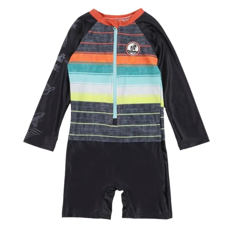 One-Piece Long Sleeve Rashguard Swimsuit