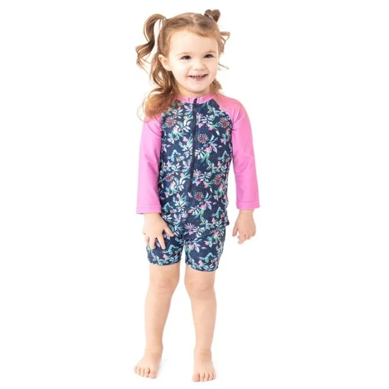 One-Piece Long Sleeve Rashguard Swimsuit