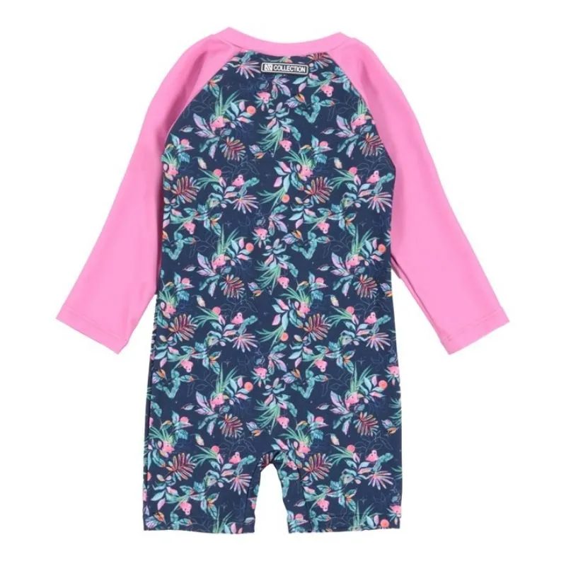 One-Piece Long Sleeve Rashguard Swimsuit