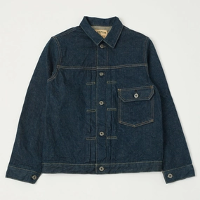 ONI Denim 01507L Ishikawadai 15oz Type-I Denim Jacket - One Wash Low Profile Logoing
