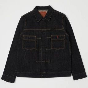 ONI Denim 02516P Aizumi Type II Denim Jacket Waterproof Stitch Details