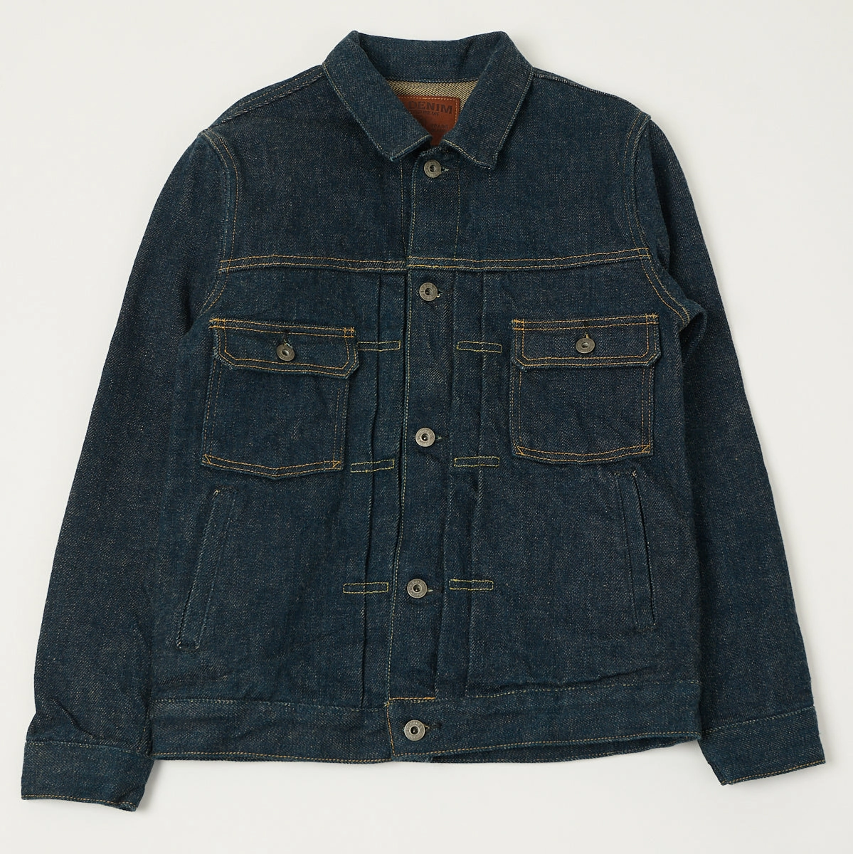 HeatRetentionTechnology ONI Denim 02516PZR-BEG 'Beige Weft' Type II Denim Jacket - One Wash