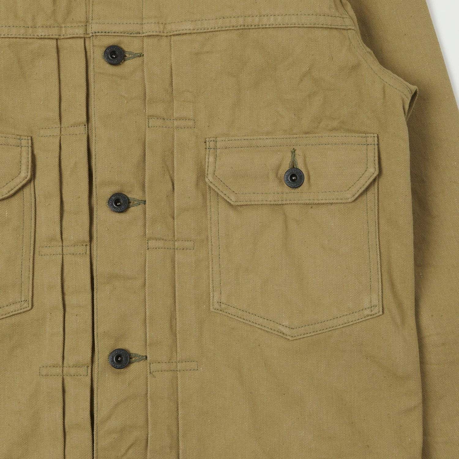 Mark Style ONI Denim 02517-BRD 'British Drill' Type-II Denim Jacket - Tan One Wash