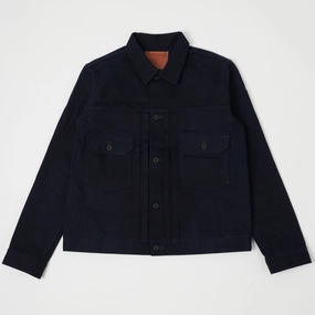 ONI Denim 02517ID17 Type II Double Indigo Denim Jacket Cross Ventilation Panels