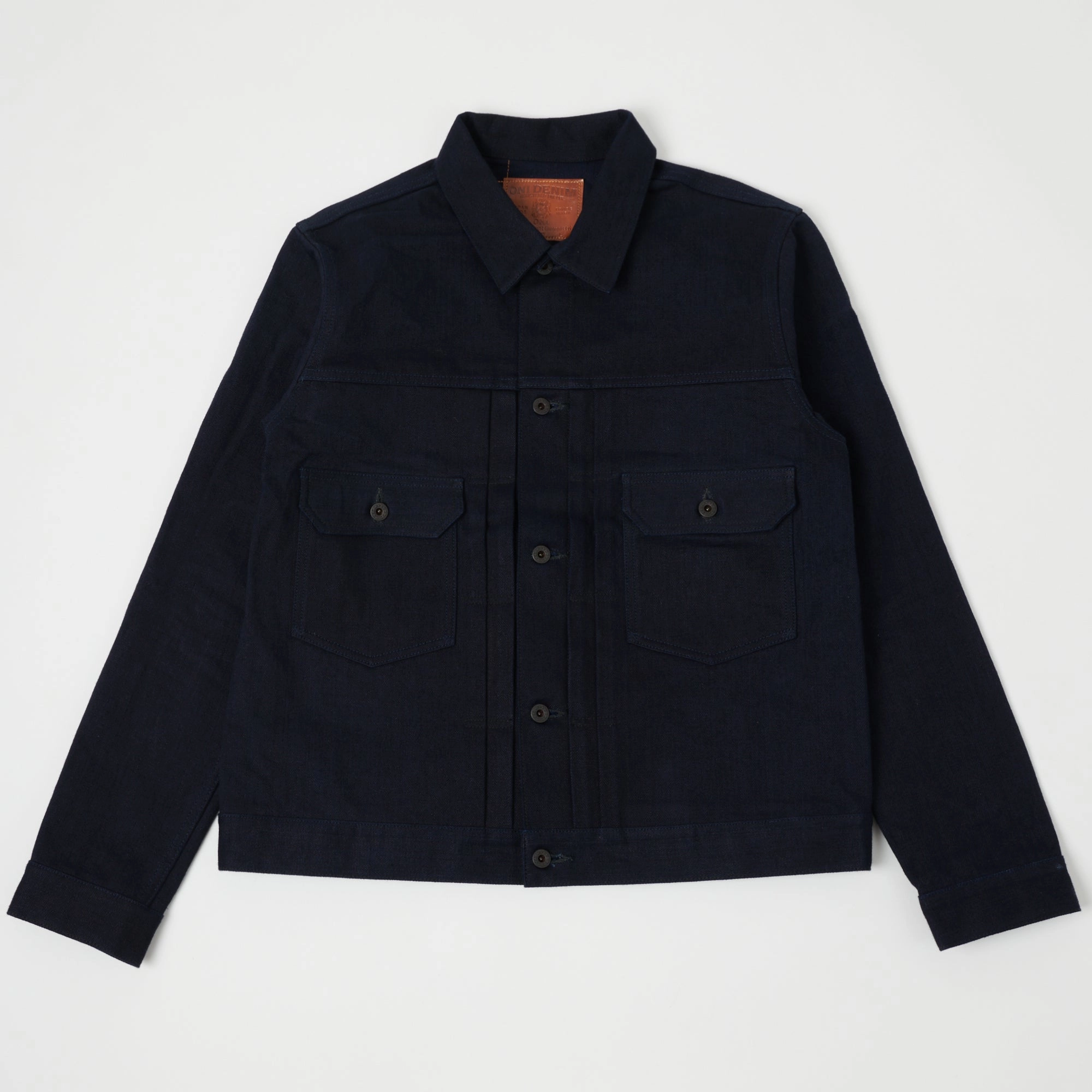 ONI Denim 02517ID17 Type II Double Indigo Denim Jacket Cross Ventilation Panels