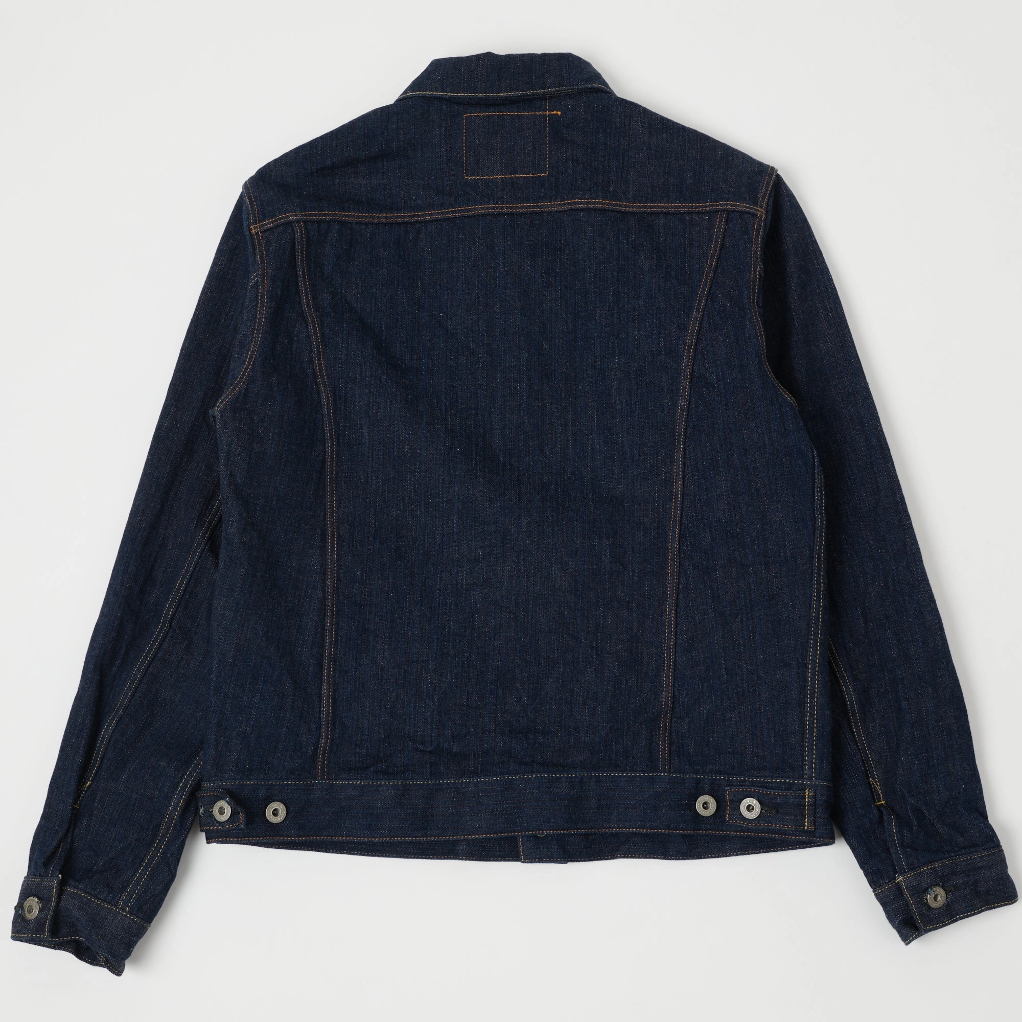Thermal Lining Tech ONI Denim 02525P-SHM 'Kiwami' Semi Hand Made 16oz Type III Denim Jacket - Rinsed