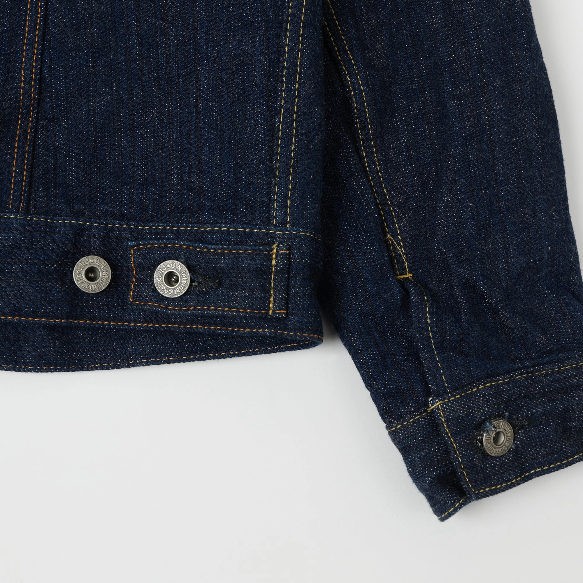 ONI Denim 02525P-SHM 'Kiwami' Semi Hand Made 16oz Type III Denim Jacket - Rinsed Wind Stop