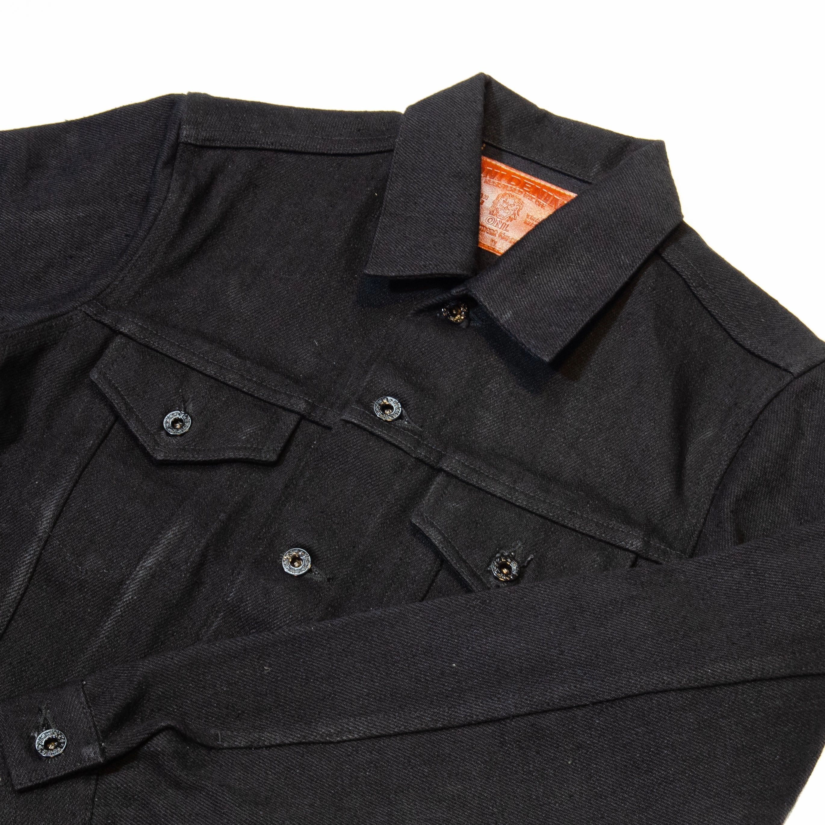 Waterproof Zipper ONI Denim 02527ZR-BK Secret Denim Jacket - Black