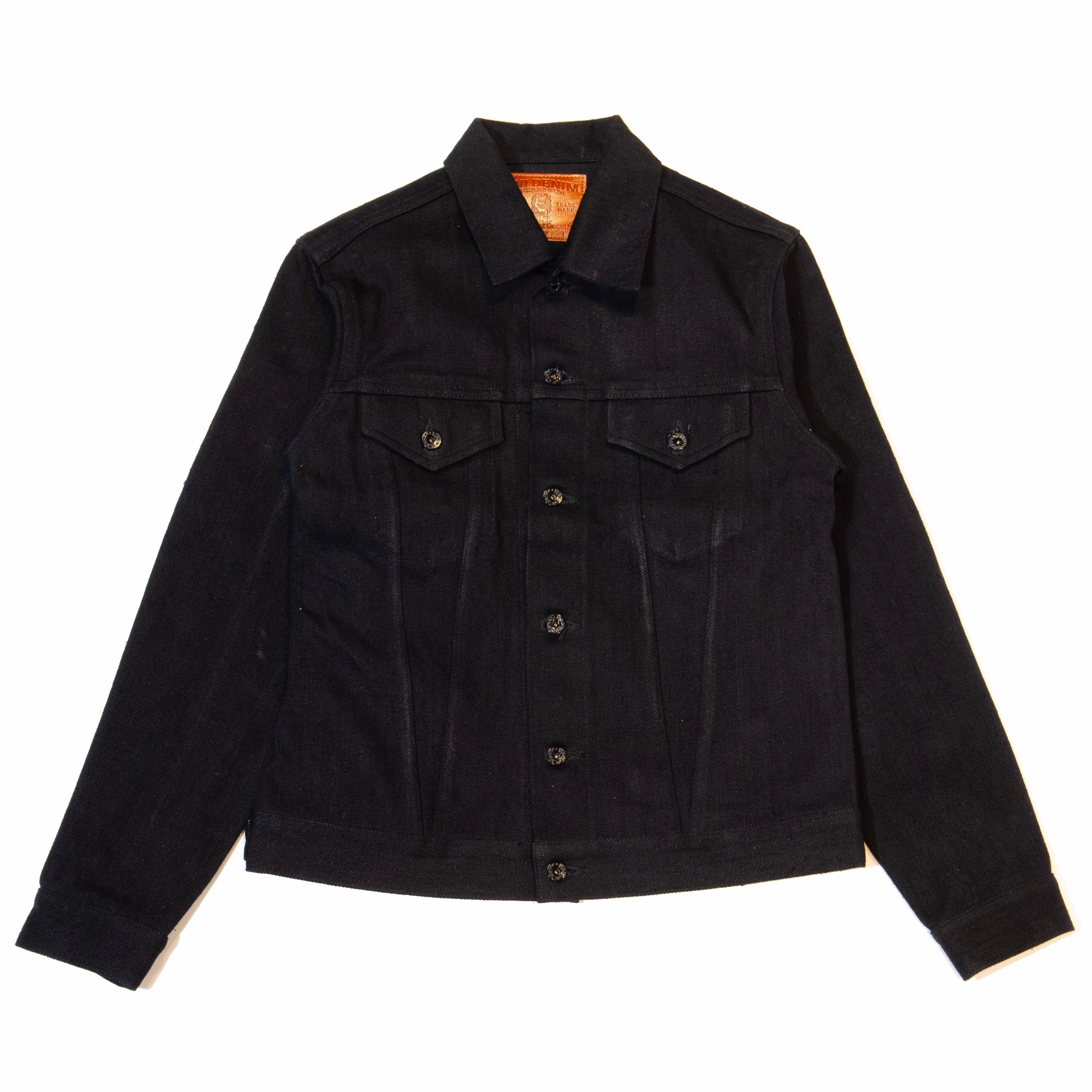 ONI Denim 02527ZR-BK Secret Denim Jacket - Black No Collar
