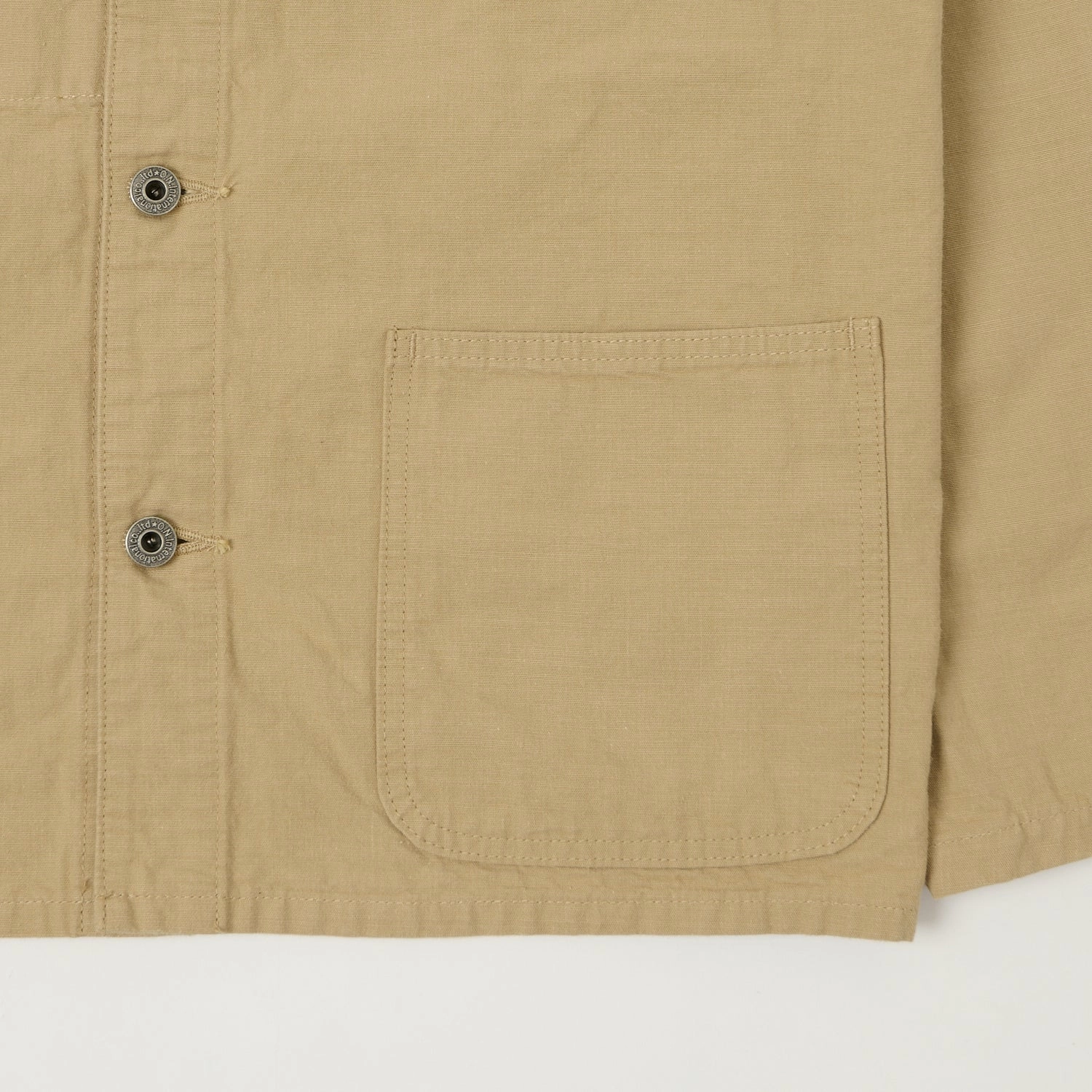 ONI Denim 03500-8BE 8oz 'Beta Chambray' Coverall Jacket - Beige UV protection layer Adaptive Layering System