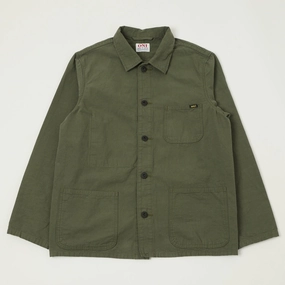 Subtle Layers ONI Denim 03500-8GG 8oz 'Beta Chambray' Coverall Jacket - Green Grey
