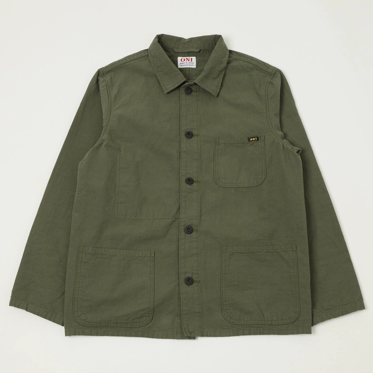 Subtle Layers ONI Denim 03500-8GG 8oz 'Beta Chambray' Coverall Jacket - Green Grey