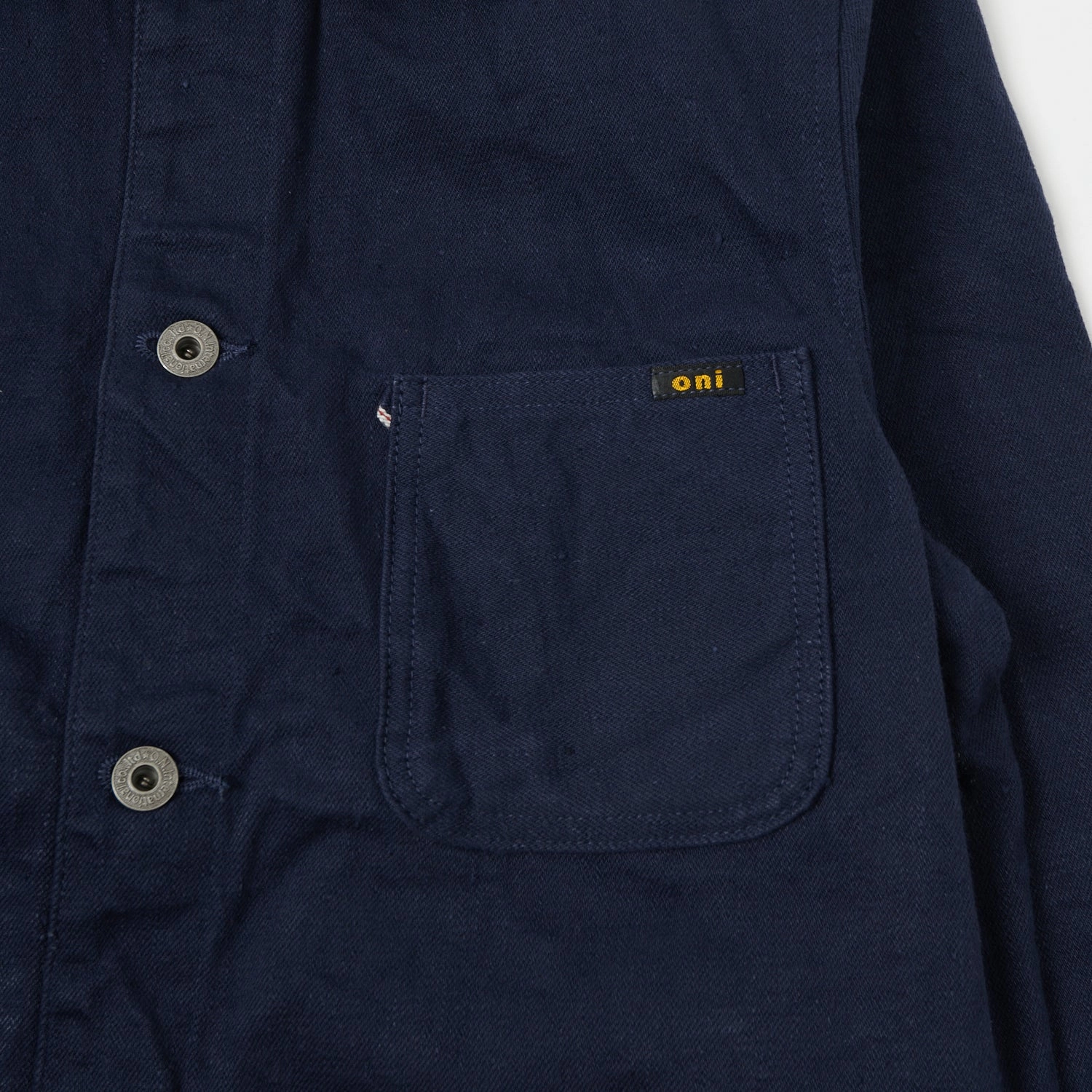 ONI Denim 03501-FRNVSF Sulfur Coverall Jacket - Navy Double Layer Protection Hypoallergenic Textile