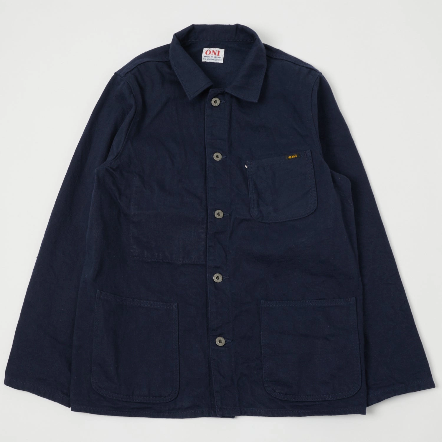 Clean Lines Anti Slip Shoulder Pads ONI Denim 03501-FRNVSF Sulfur Coverall Jacket - Navy