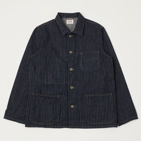 ONI Denim 03501-HJS 12oz Drop Needle Coverall Jacket - One Wash Quick Access Hidden Pockets Anti Static Treatment