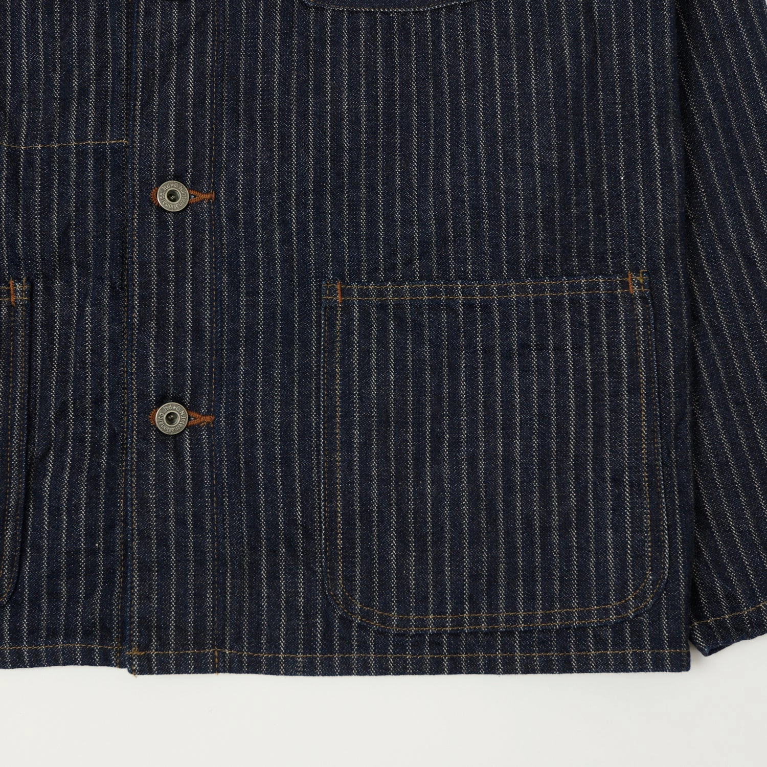 ONI Denim 03501-HJS 12oz Drop Needle Coverall Jacket - One Wash Compact Travel Friendly