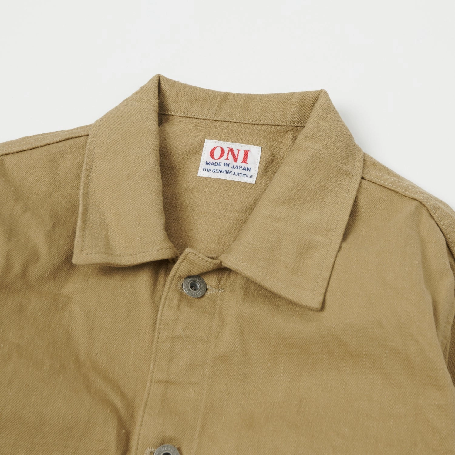 Clean Fit ONI Denim 03501-KHBESF Sulfur Coverall Jacket - Khaki Beige