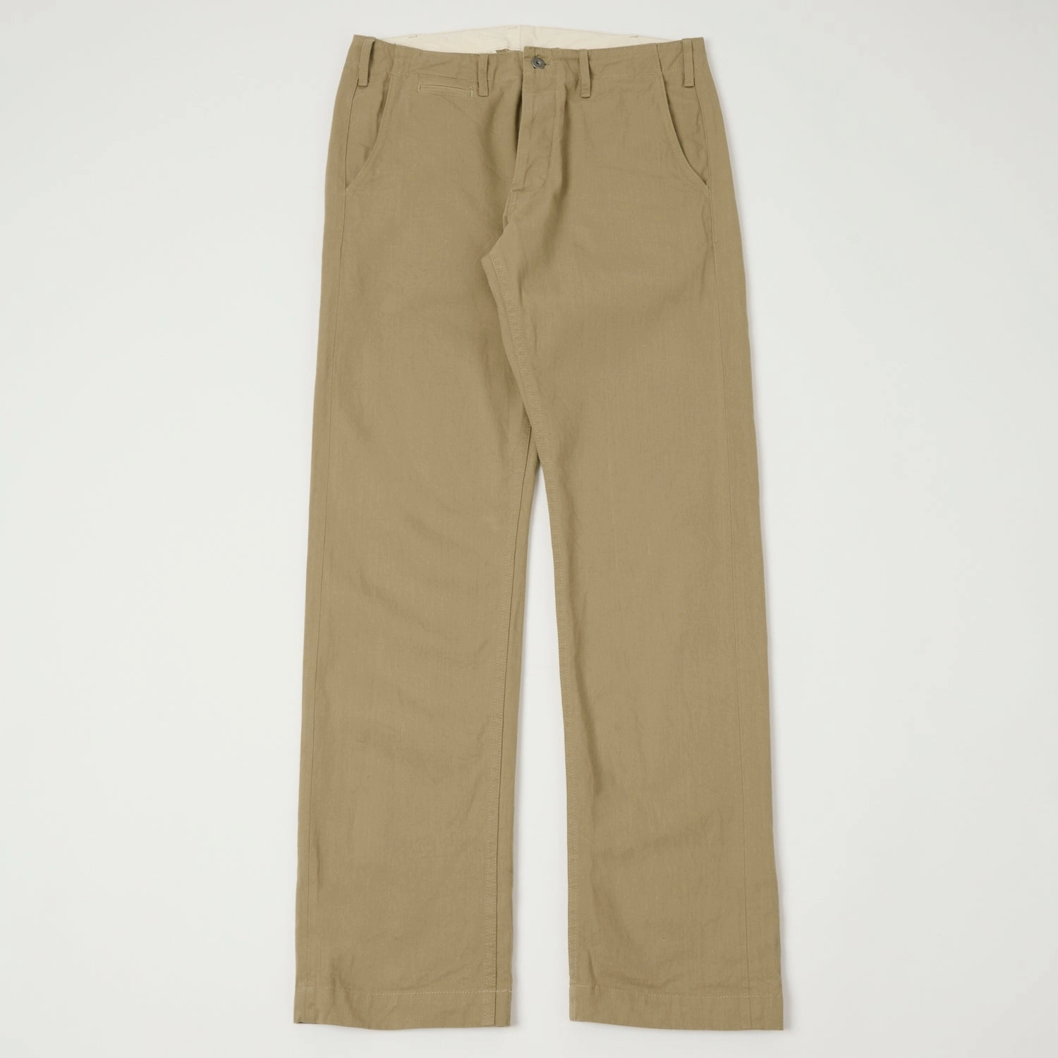 ONI Denim 737-SVC-KHB 9.5oz Selvedge Chino - Beige Non Slip Waist Grip Chic Design Wear