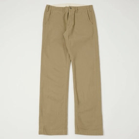 ONI Denim 737-SVC-KHB 9.5oz Selvedge Chino - Beige Non Slip Waist Grip Chic Design Wear