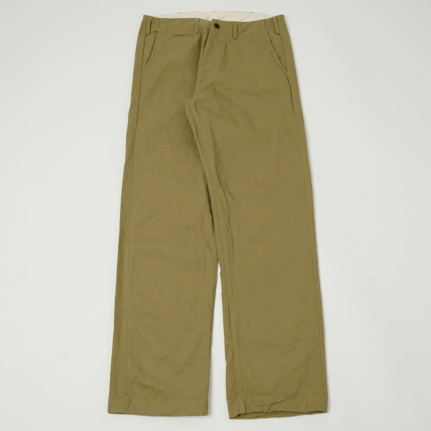 ONI Denim 777-BRD 'British Drill' Wide Straight Jean - Tan One Wash Everyday Ease OrganicCottonBlend