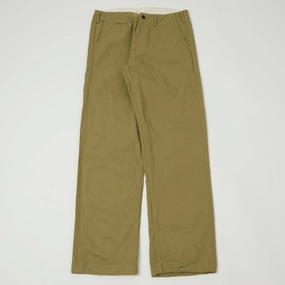 ONI Denim 777-BRD 'British Drill' Wide Straight Jean - Tan One Wash Everyday Ease OrganicCottonBlend