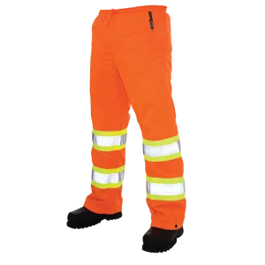 Orange Pull-On Tricot Safety Pant by Tough Duck - Style S603