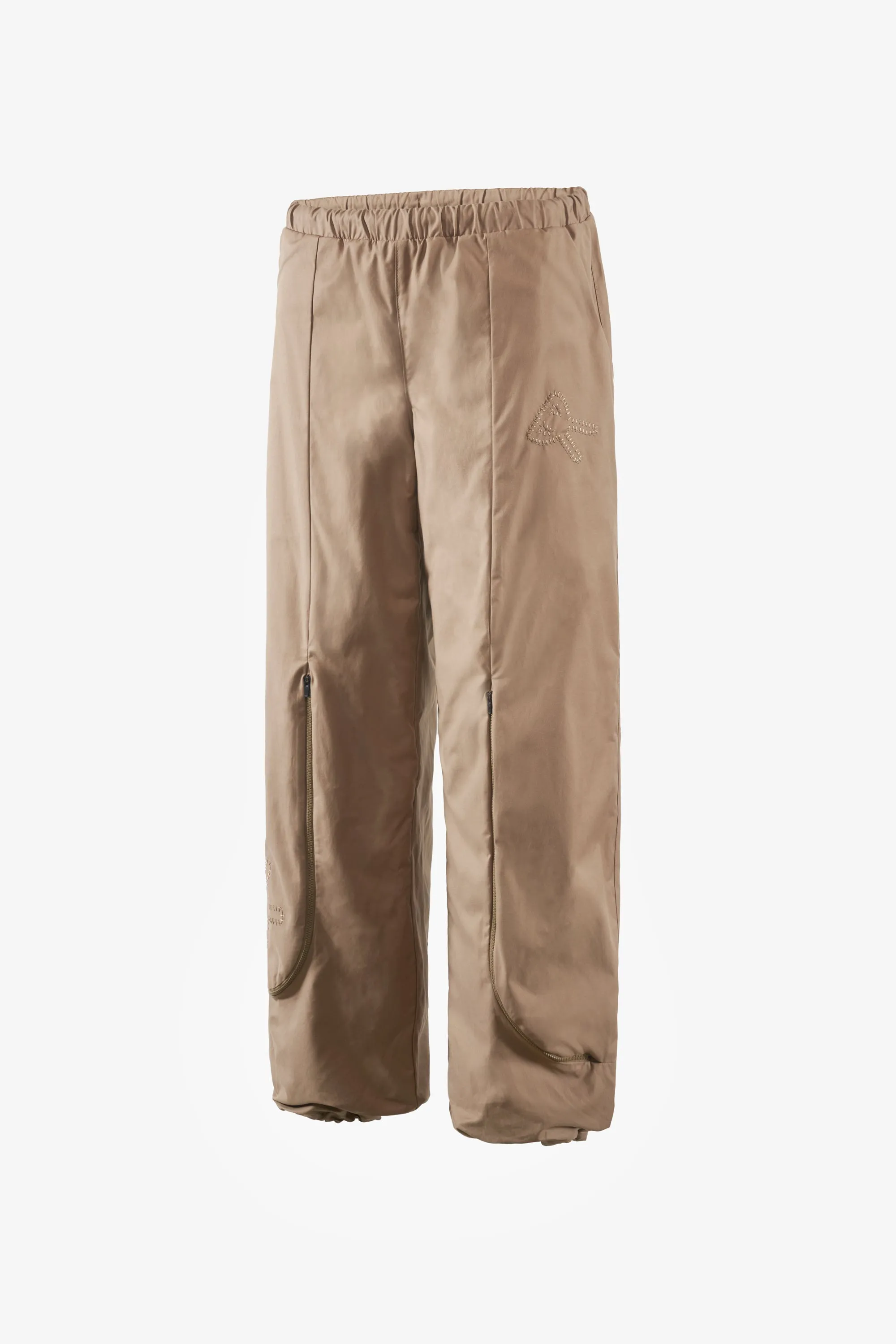 Organic Cotton Zip Cargo Pants, Khaki