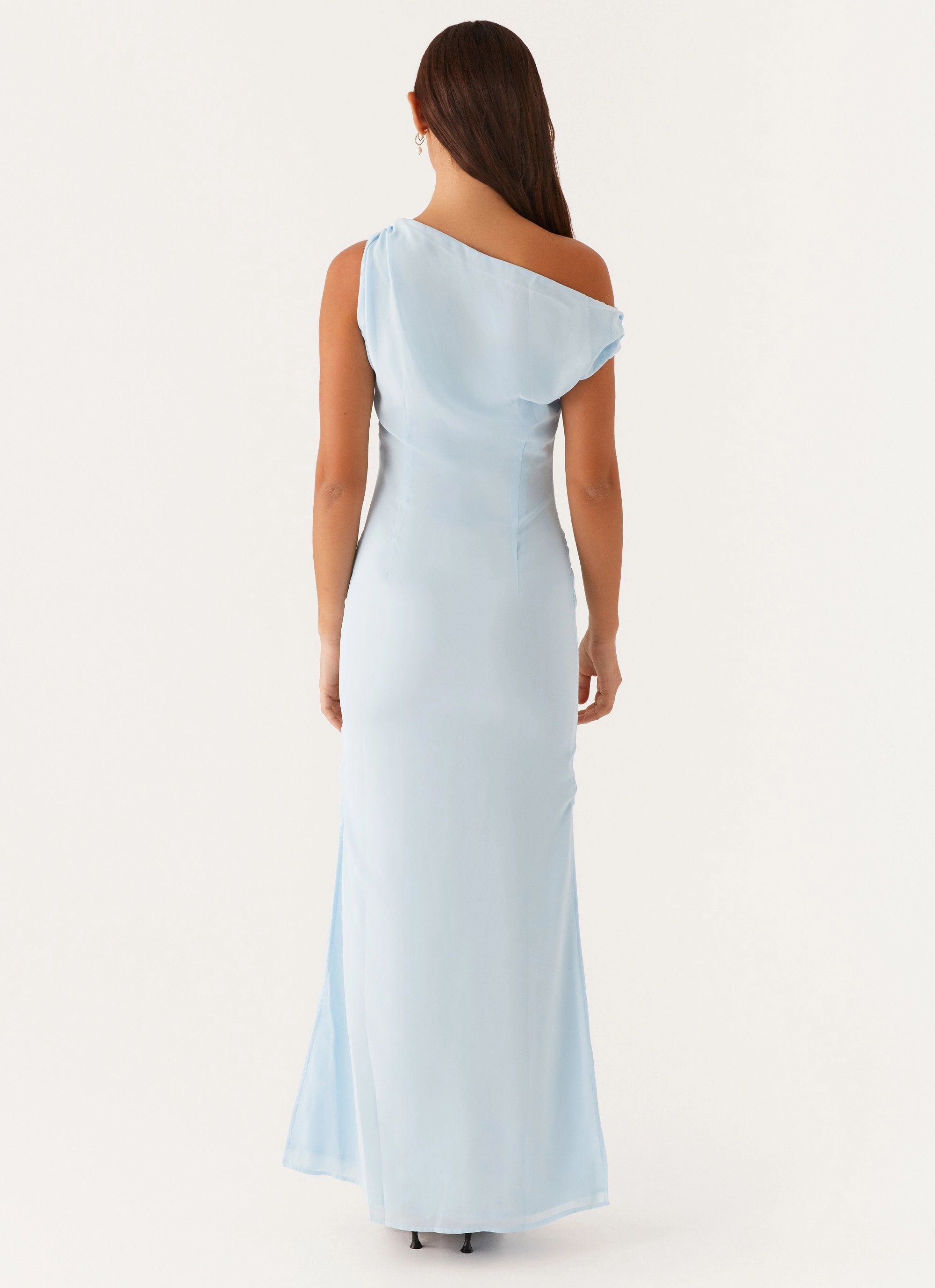 Light Fit Soft and Light Dinner Date Maxi Dress - Blue