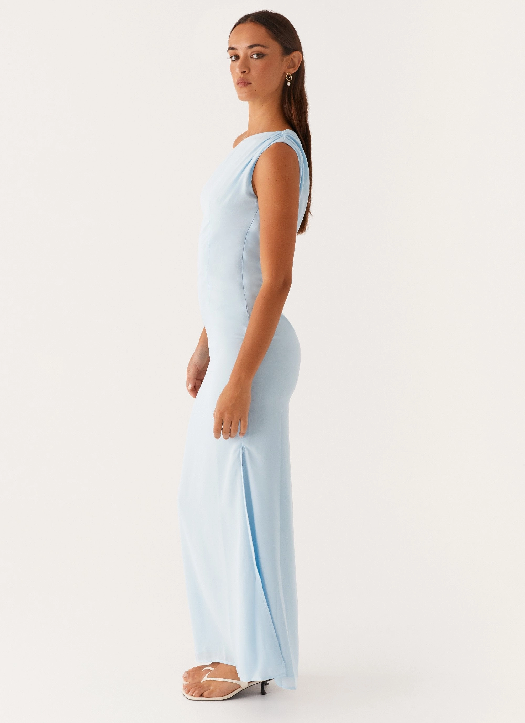 Dinner Date Maxi Dress - Blue Abrasion-resistant Quiet Glow