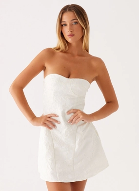 So Stylish Mini Dress - White Smart Layers