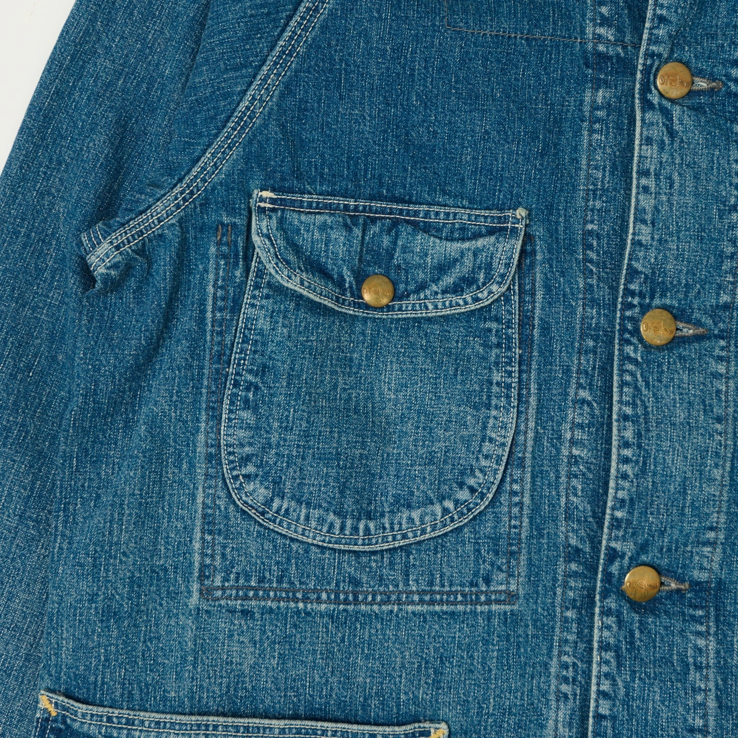 All Year Anti Slip Cuffs orSlow 1950s Denim Coverall - Used Wash